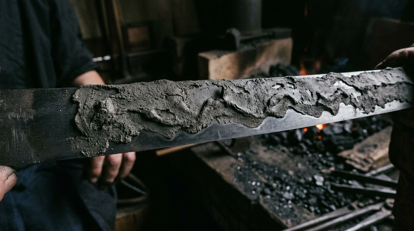 Japanese Samurai Katana with hamon edge line